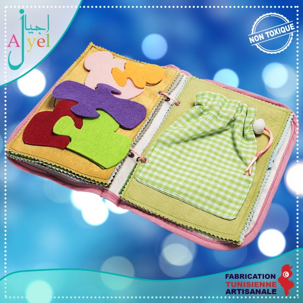 Quiet Book 1: Livre en tissu avec de...