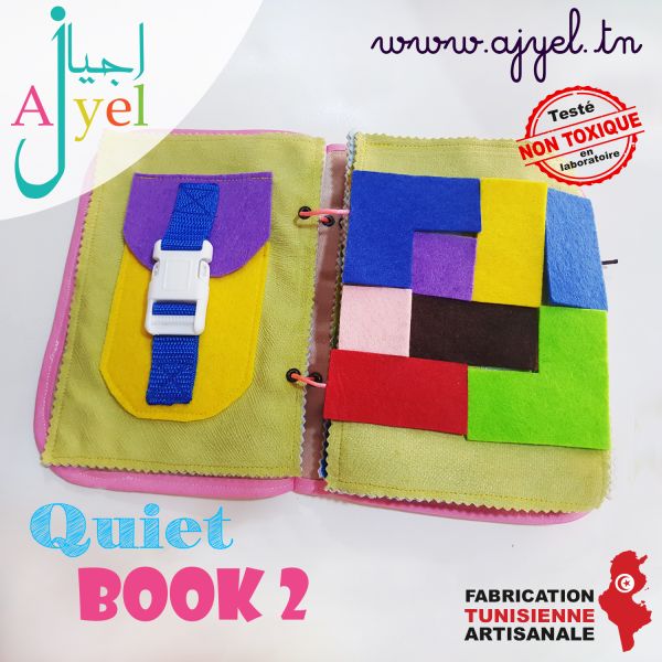 Quiet Book 2: Livre en tissu avec de...