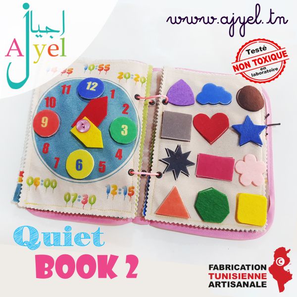 Quiet Book 2: Livre en tissu avec de...