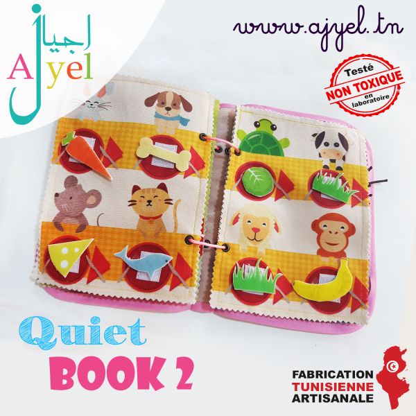 Quiet Book 2: Livre en tissu avec de...