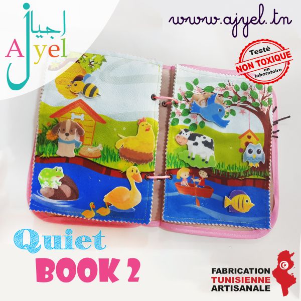 Quiet Book 2: Livre en tissu avec de...