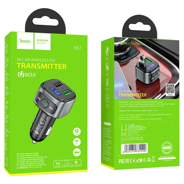Hoco E67 - Bluetooth 5.0 FM...