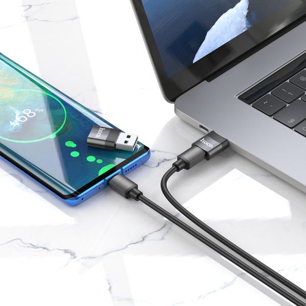 Hoco "UA17" USB Male to Type-C Female...