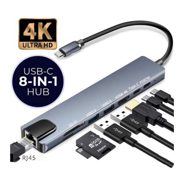 8-in-1 Type C Adapter -...