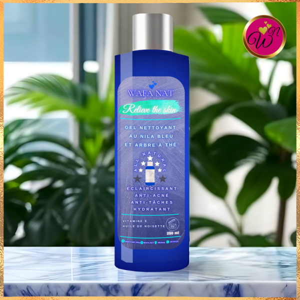 Gel nettoyant au nila bleu -wafa nat