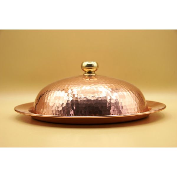 Plateau avec cloche en...