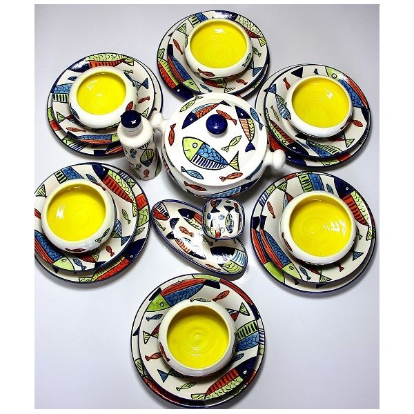Service céramique fait main 23pcs "Houta"