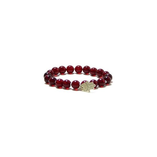 Bracelet en pierre énergétique Agate rouge