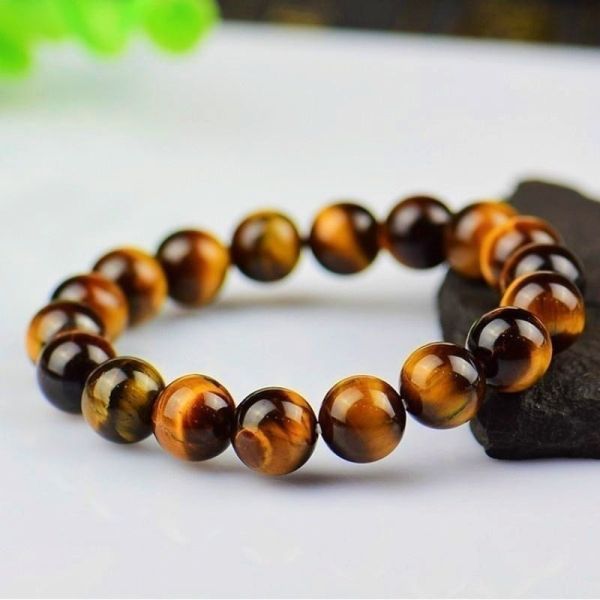 Bracelet en pierre énergétique œil de tigre