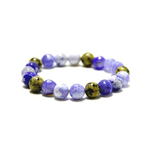 bracelet en pierre énergétique Agate & Jaspe