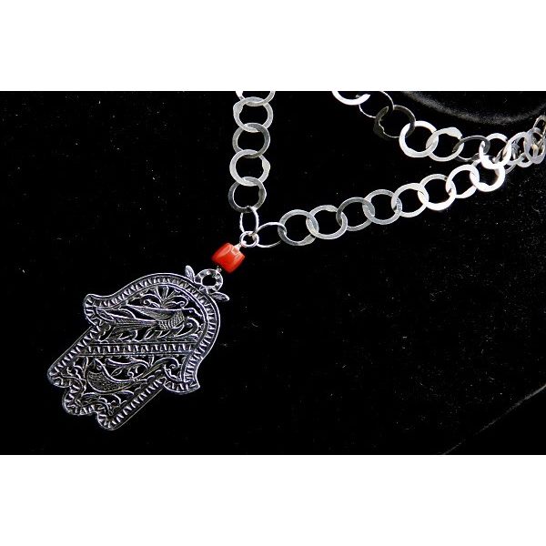 Collier rayhane main de fatma en argent 925