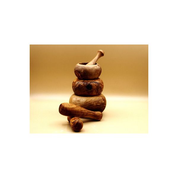 pilon bombé en bois d’olivier