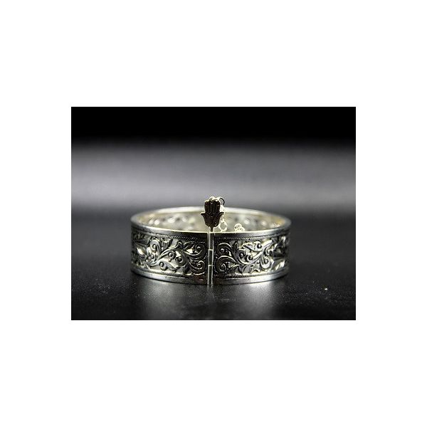 Bracelet manchette en argent 925 "Meguyess" ajouré