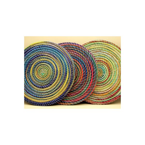 Sous plat halfa coloré