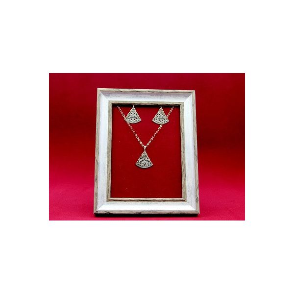 Parure "PYRAMIDE" en argent 925