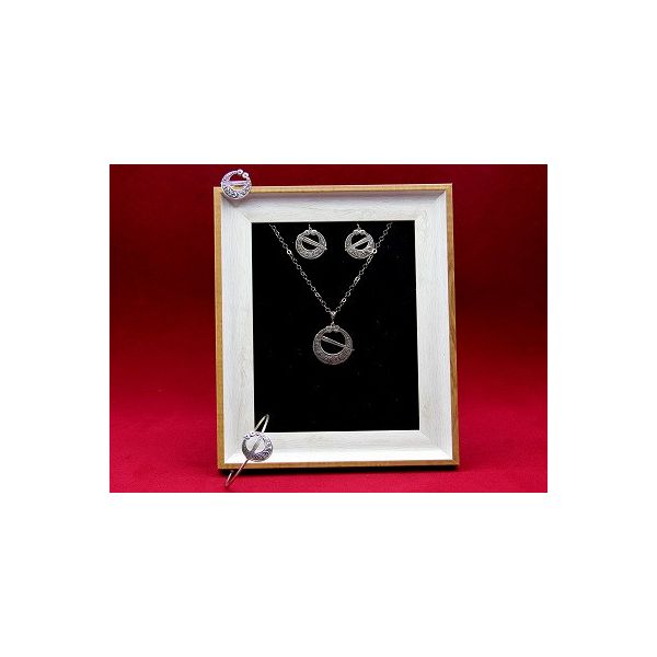 Parure " LE KHLEL rond" en argent 925